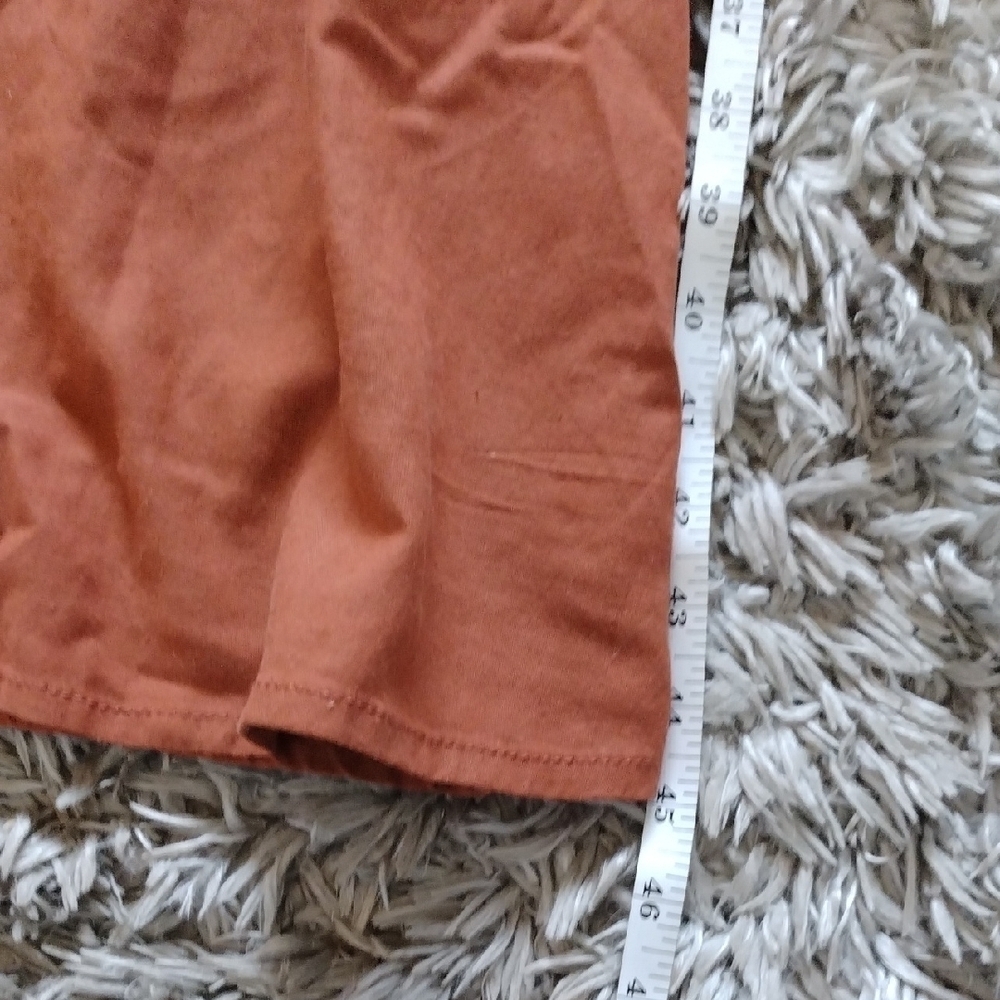 a.n.a Orange Tiered Midi Sundress with Spaghetti Straps - Picture 6 of 9